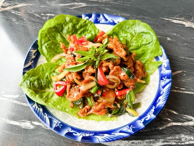 Crispy Chicken Basil 🌶️🌶️.