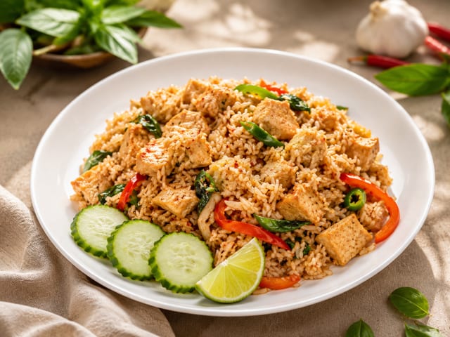 Basil Fried Rice 🌶️🌶️.