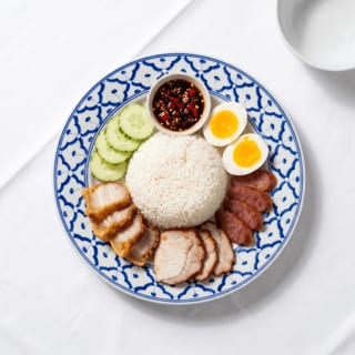 Crispy Pork Belly Over Rice