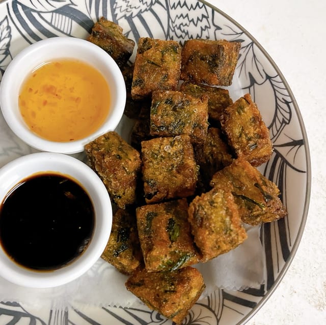 Chive Cake.