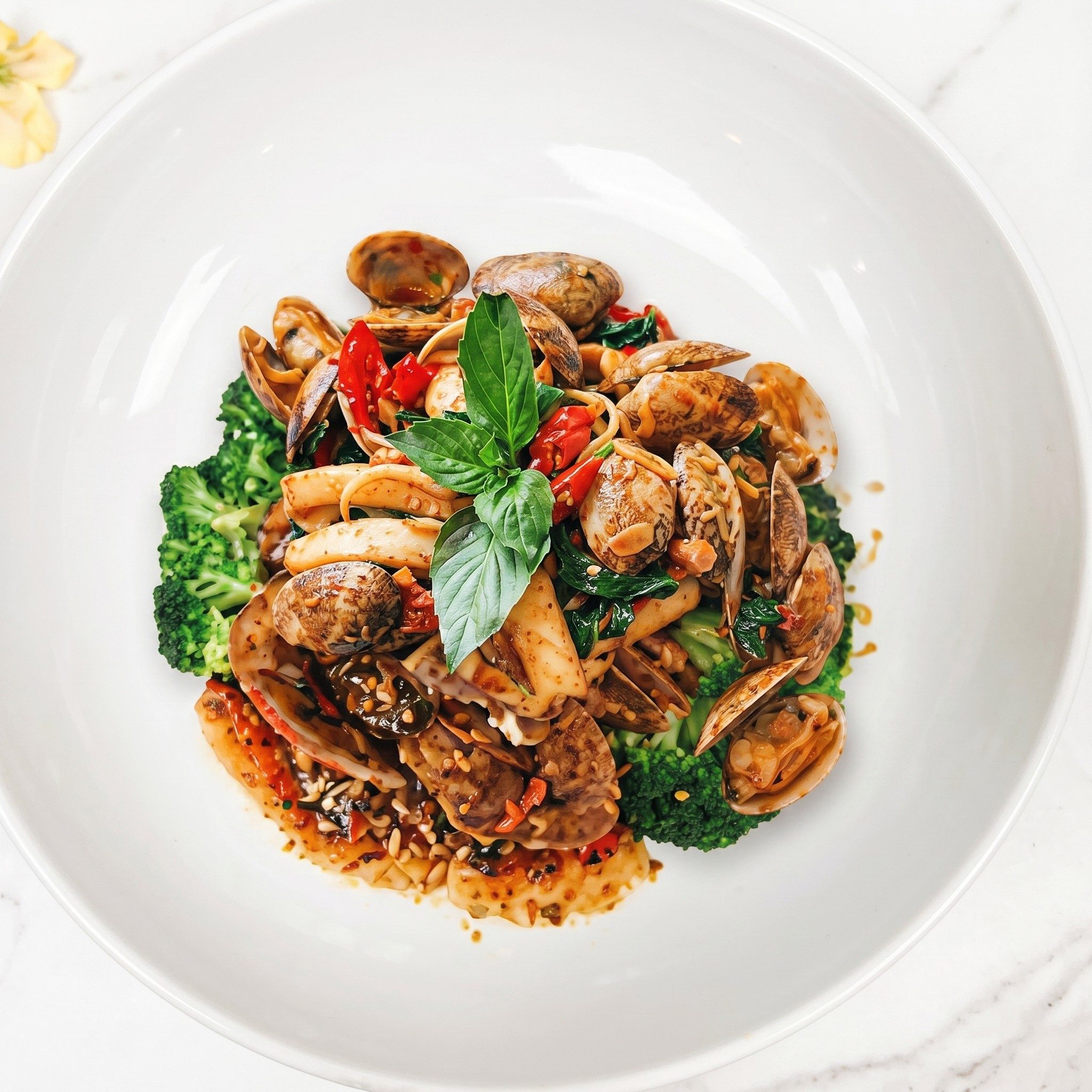 Spicy Clam Basil 🌶️🌶️.